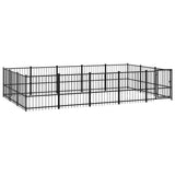 Outdoor Dog Kennel Steel 14,11 m 3124618