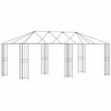 Gazebo Frame 6 x 3 m Black Steel 3375981