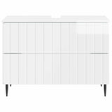 Bathroom Sink Cabinet ZWOLLE High Gloss White 82 x 41x 58.5 cm 896359