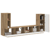 TV Cabinet Set 4 pcs Artisan Oak Engineered Wood 3409122