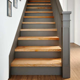 Stair Treads 12 pcs Light Brown 70x30x2 cm Solid Wood Oak 3282983