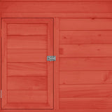 Chicken Coop Red and White 150x96x110 cm Solid Firwood 171462