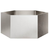 Garden Planter Hexagon 104x90x45 cm Stainless Steel 851133