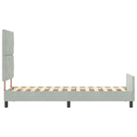 ZNTS Bed Frame Light Grey 80x200 cm Velvet 3344969