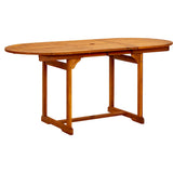 Garden Dining Table x80x75 cm Solid Acacia Wood 316567