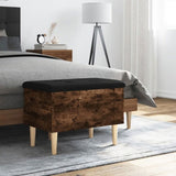 Storage Bench Smoked Oak 62x42x46 cm Engineered Wood 835072