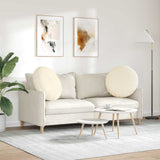 Seat Cushions 2 pcs Cream 80 cm Corduroy Fabric 42014262