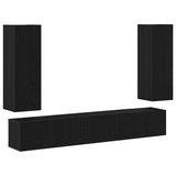 TV Cabinet Set 5 pcs Black oak 190.5 x 30 x 30.5 cm Wood 3393190