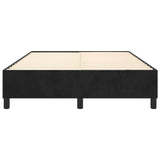 Box Spring Bed Frame Black Double Velvet 3121225