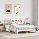 Bed Frame without Mattress 150x200 cm King Size Solid Wood Pine 3306885