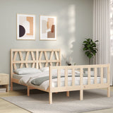 Bed Frame without Mattress 140x190 cm Solid Wood Pine 3192471