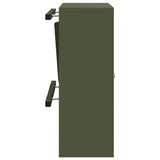 Mailbox with Storage Olive green 30 x 20 x 55 cm Steel 874950