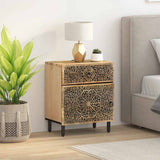 Bedside Cabinet 50x33x60 cm Solid Wood Mango 358220