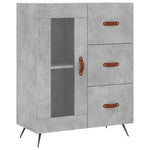 Highboard Concrete Grey 69.5x34x180 cm Engineered Wood 3189481