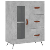 Highboard Concrete Grey 69.5x34x180 cm Engineered Wood 3189481