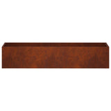 Garden Planter Rusty 100 x 20 x 20 cm Weathering Steel 8005188