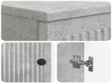 2 Piece Bathroom Cabinet Set EDE Concrete Grey Engineered Wood 3417579
