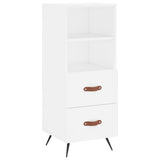 Highboard White 34.5x34x180 cm Engineered Wood 3200233