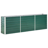 47041 Garden Raised Bed Galvanised Steel 240x40x77 cm Green