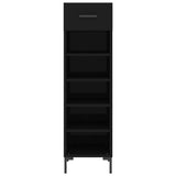 Shoe Cabinet Black 30x35x105 cm Engineered Wood 829677