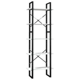 5-Tier Book Cabinet White 60x30x175 cm Pinewood 3081984