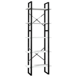 5-Tier Book Cabinet White 60x30x175 cm Pinewood 3081984