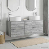 Bathroom Furniture Set 3 pcs Grey Sonoma 49.5 x 44.5 x 65.5 cm 3405960