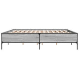 Bed Frame without Mattress Grey Sonoma 200x200 cm 3279780