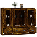 Highboards 3 pcs Smoked Oak Engineered Wood 3185300