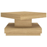 Coffee Table Light Brown 60x60x35 cm MDF 286096