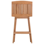 Folding Bar Stools 4 pcs Solid Teak Wood 44728