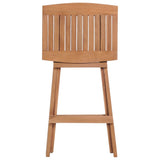 Folding Bar Stools 4 pcs Solid Teak Wood 44728