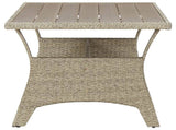 Garden Table Grey 120x70x66 cm Poly Rattan 316583