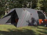 Dome Tent 4-Person with Roof Grey and Orange 455 x 252 x 178 cm 42001022
