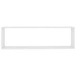 Wall Cube Shelf 4 pcs White 100x15x30 cm Engineered Wood 807080