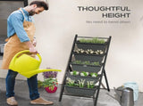 5-Tier Vertical Raised Garden Planter with 5 Container Boxes, Outdoor Plant Stand for Vegetable T3398P317701