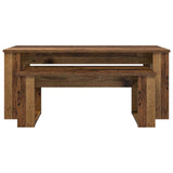 Coffee Table Set 2 pcs Old Wood Engineered Wood 8000138