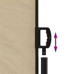 Retractable Side Awning Beige 140x1200 cm 4004810