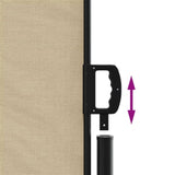 Retractable Side Awning Beige 140x1200 cm 4004810