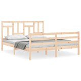 Bed Frame without Mattress 160x200 cm Solid Wood 3194971
