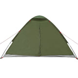 Camping Tent Dome 4-Person Olive Green Waterproof 4009636