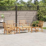 Garden Sofa Set Natural Solid teak wood 3356861