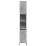 3 Piece Bathroom Furniture Set Concrete Grey Engineered Wood 3324950
