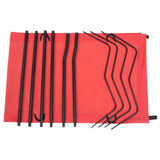 Camping Beds 2 pcs 180x60x19 cm Oxford Fabric and Steel Red 312485