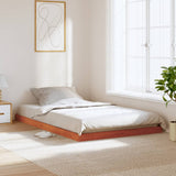 Bed Frame without Mattress Wax Brown 120x200 cm Solid Wood Pine 847151