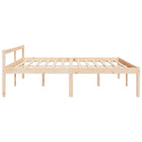 Senior Bed without Mattress 200x200cm Solid Wood Pine 810634