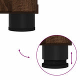 Bathroom Furniture Set 2 pcs Brown Oak Engineered wood & Metal 3392940