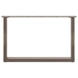 Coffee Table Legs U-Shaped 2 pcs Natural Steel 60x cm Steel 4013163
