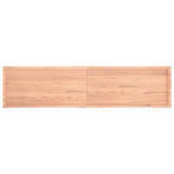 Table Top Light Brown 220x50xcm Treated Solid Wood Live Edge 363989