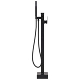 145096 Freestanding Bathtub Faucet Black Stainless Steel 90 cm